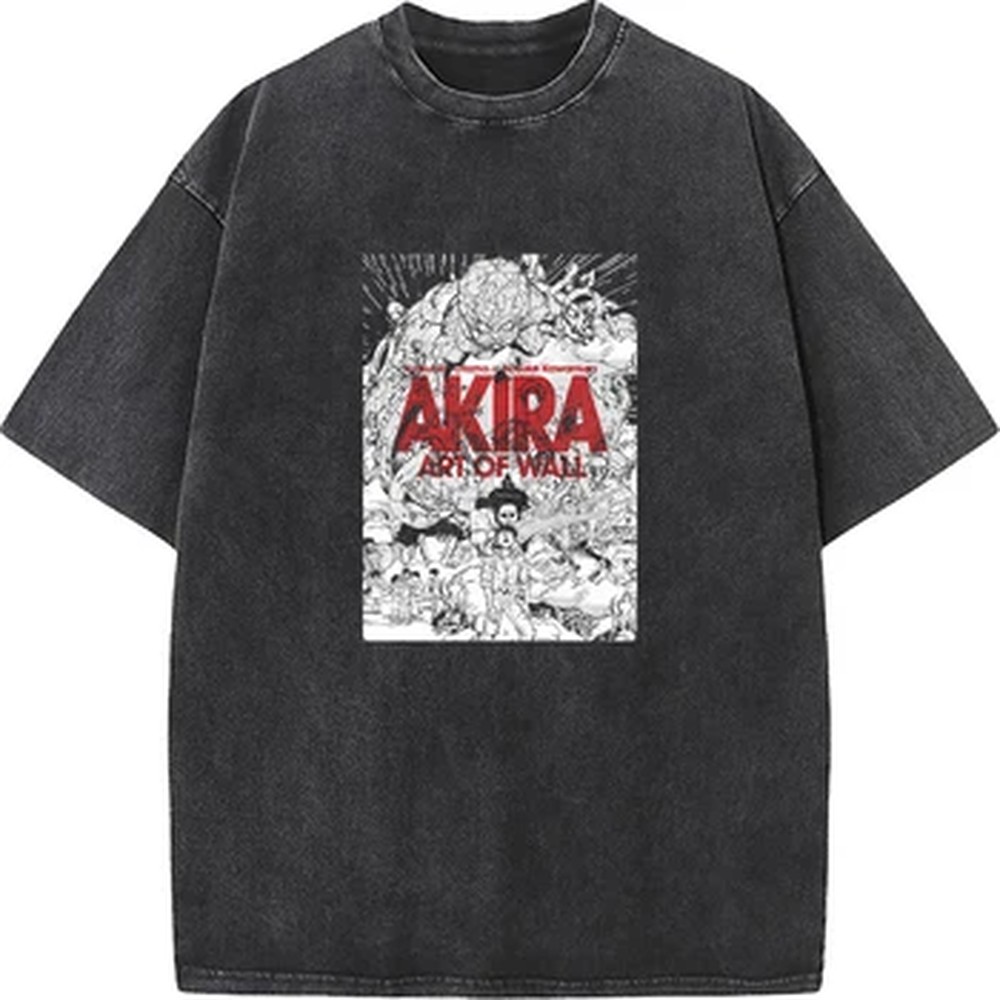 Vintage Summer Clothing Men - Camiseta con estampado gráfico de Akira