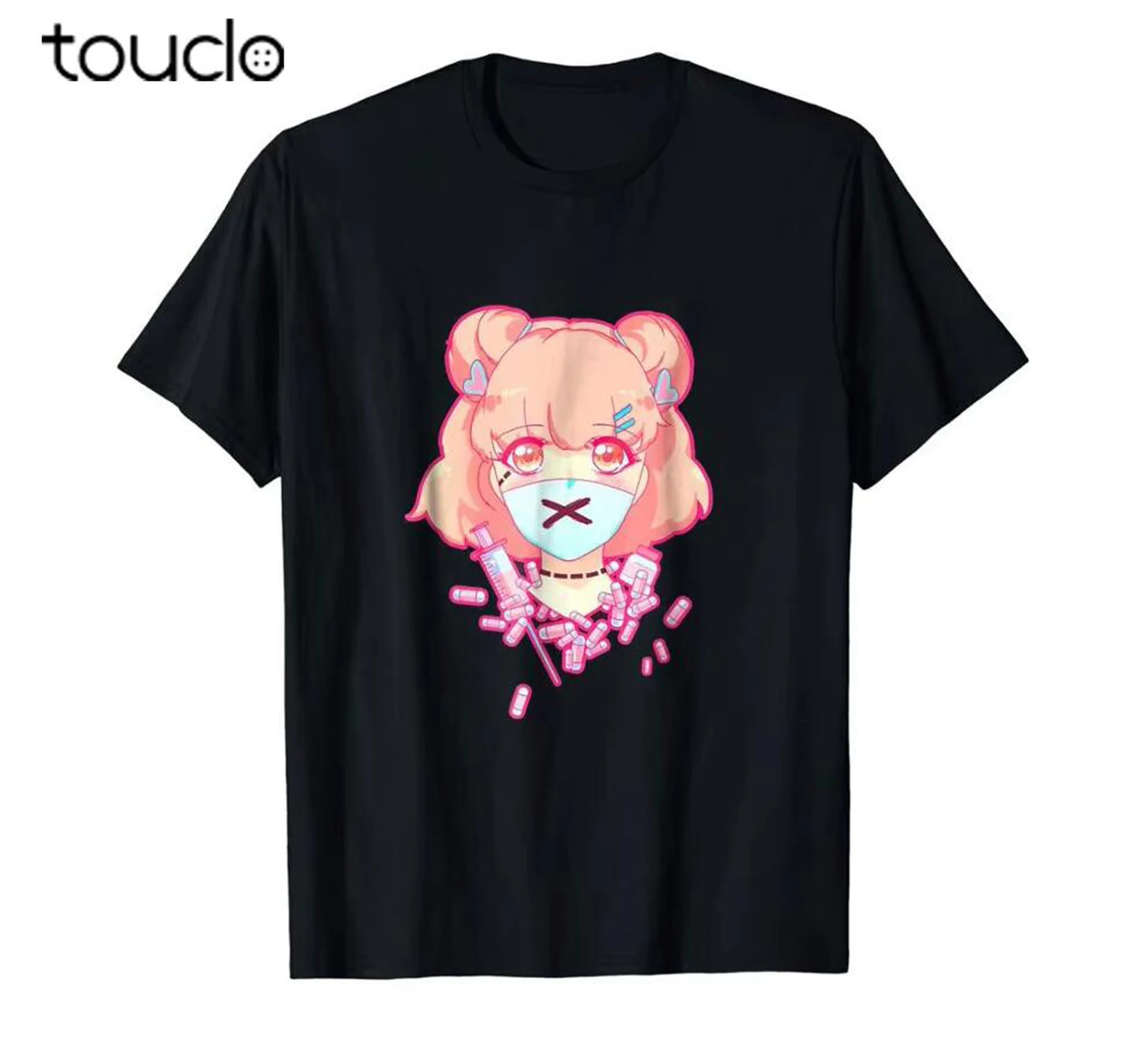 Summer Clothing Brands - Camiseta Pastel Menhera Anime Pills Psycho,