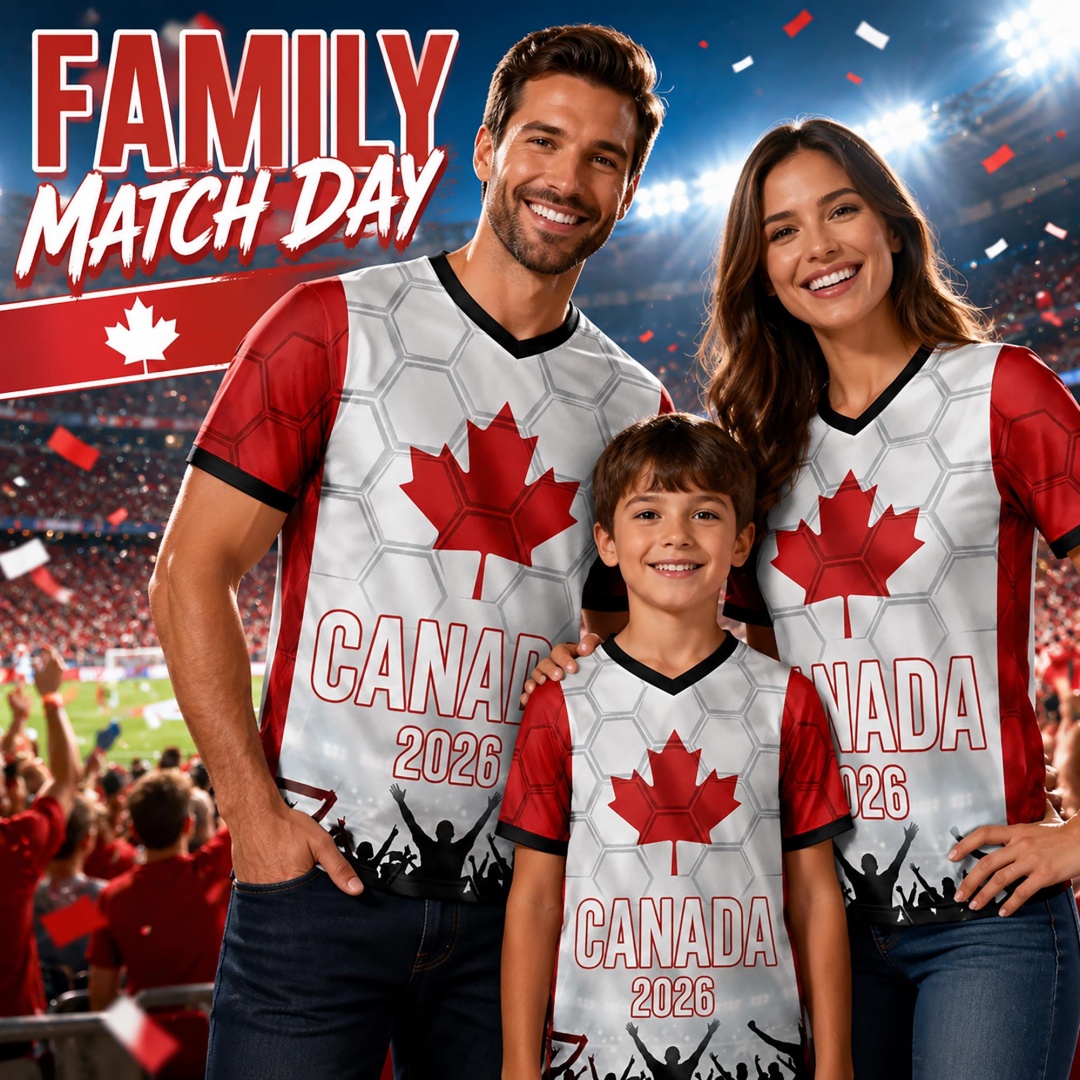 Summer Clothing Canada - Camiseta de Fútbol de Canadá 2026,