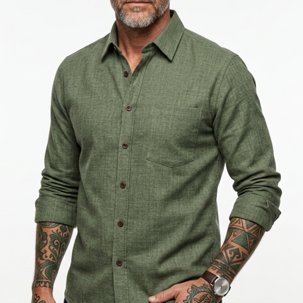 Summer Clothing Mens - Camisa de Manga Larga Ultrafina para