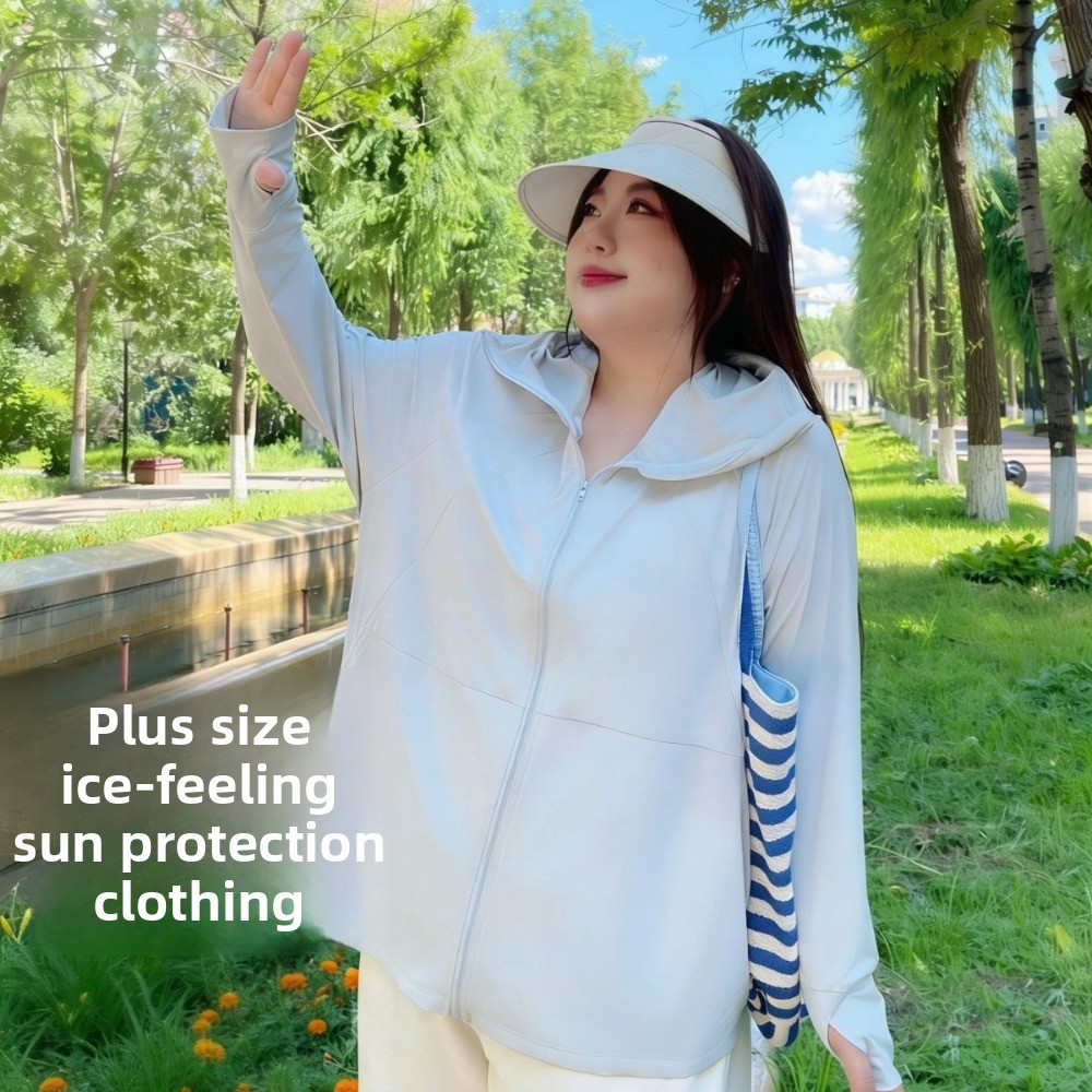 Summer Clothing Plus Size - Ropa de Protección Solar de Seda