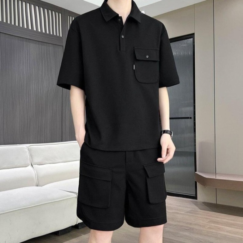 Summer Clothing Mens - Conjunto de Camiseta Polo de Manga
