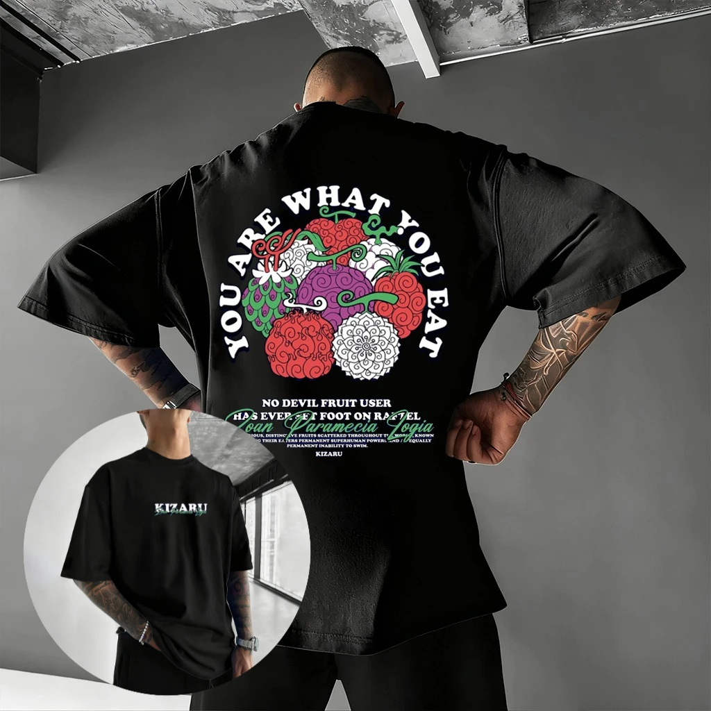 Vintage Summer Clothing Men - Camiseta con gráfico de fruta del