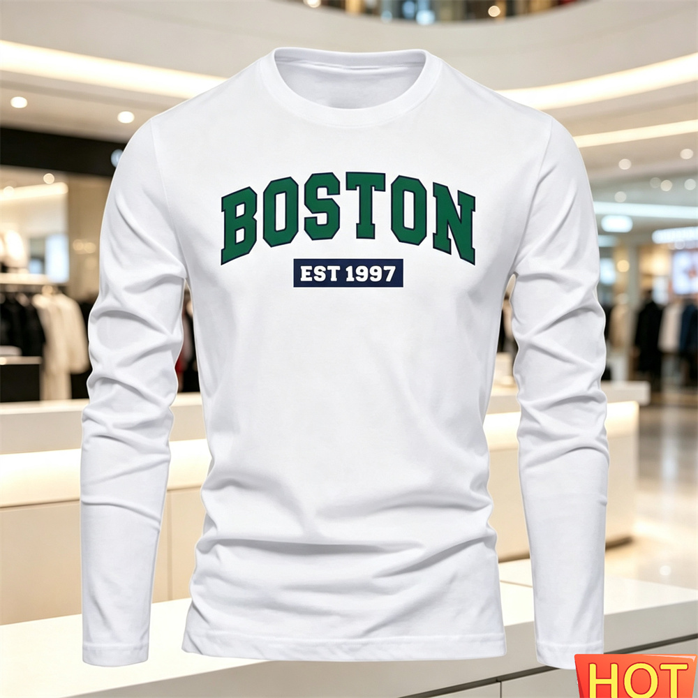 Summer Knit Clothing - Camiseta de manga larga para hombre,