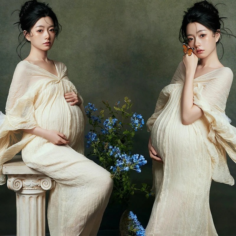Summer Clothing For Greece - Vestido de Maternidad para Sesión de