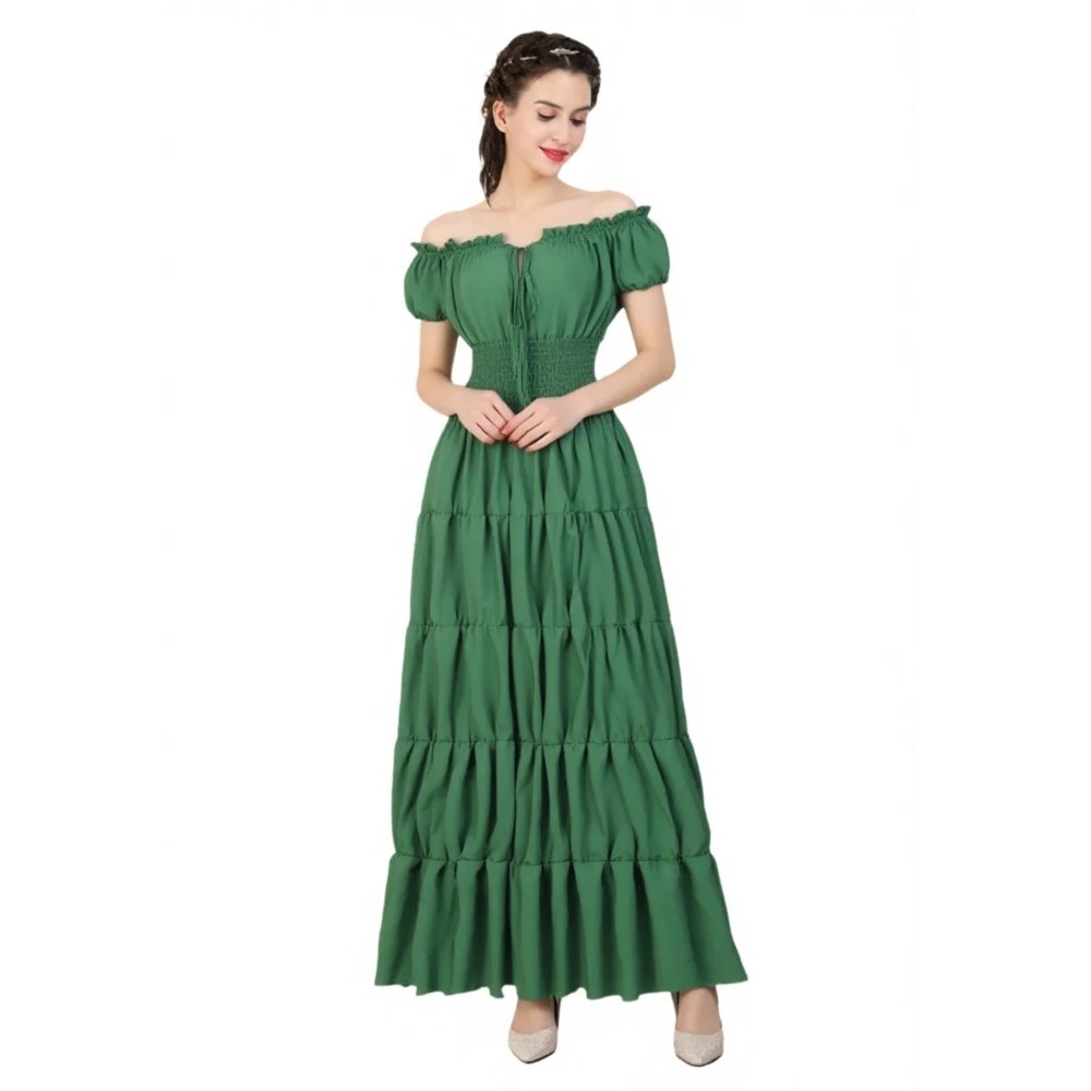 Summer Renaissance Clothing - Vestido Medieval renacentista para mujer, vestido