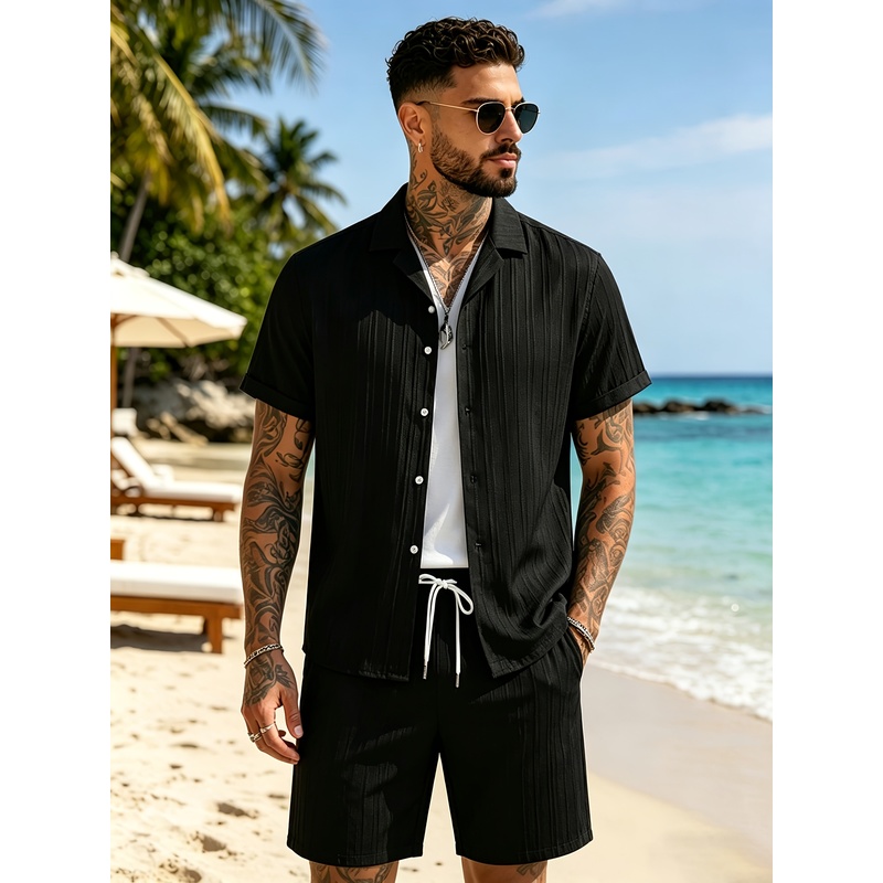 Summer Knit Clothing - Conjunto de traje informal de verano