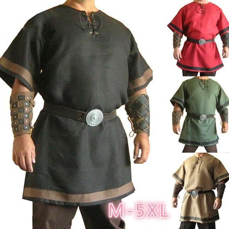 Summer Renaissance Clothing - Ropa Casual para Hombre, Estilo Medieval