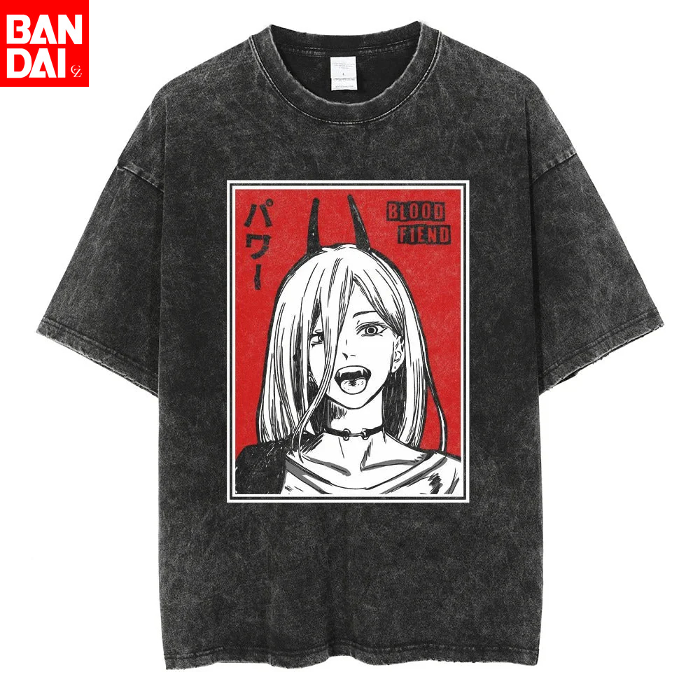 Vintage Summer Clothing Men - Camiseta Oversize Negra para Hombre, Estilo