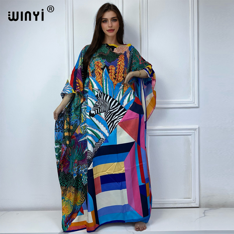 Quality Summer Clothing For Women - WINYI-caftán estampado de alta calidad para