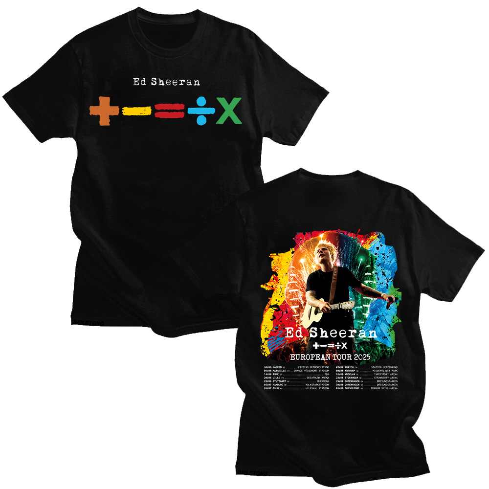 Summer Clothing Gif - Camisetas Ed Sheeran European Tour 2026,