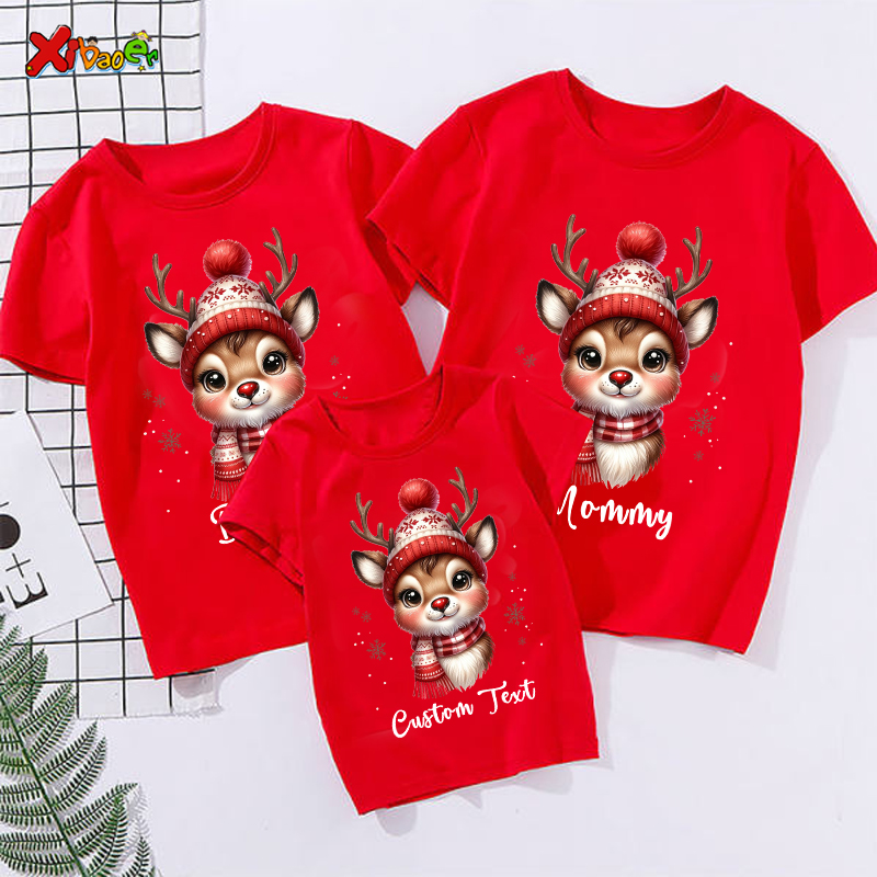Summer Clothing Names - Camisa navideña con nombre personalizado para