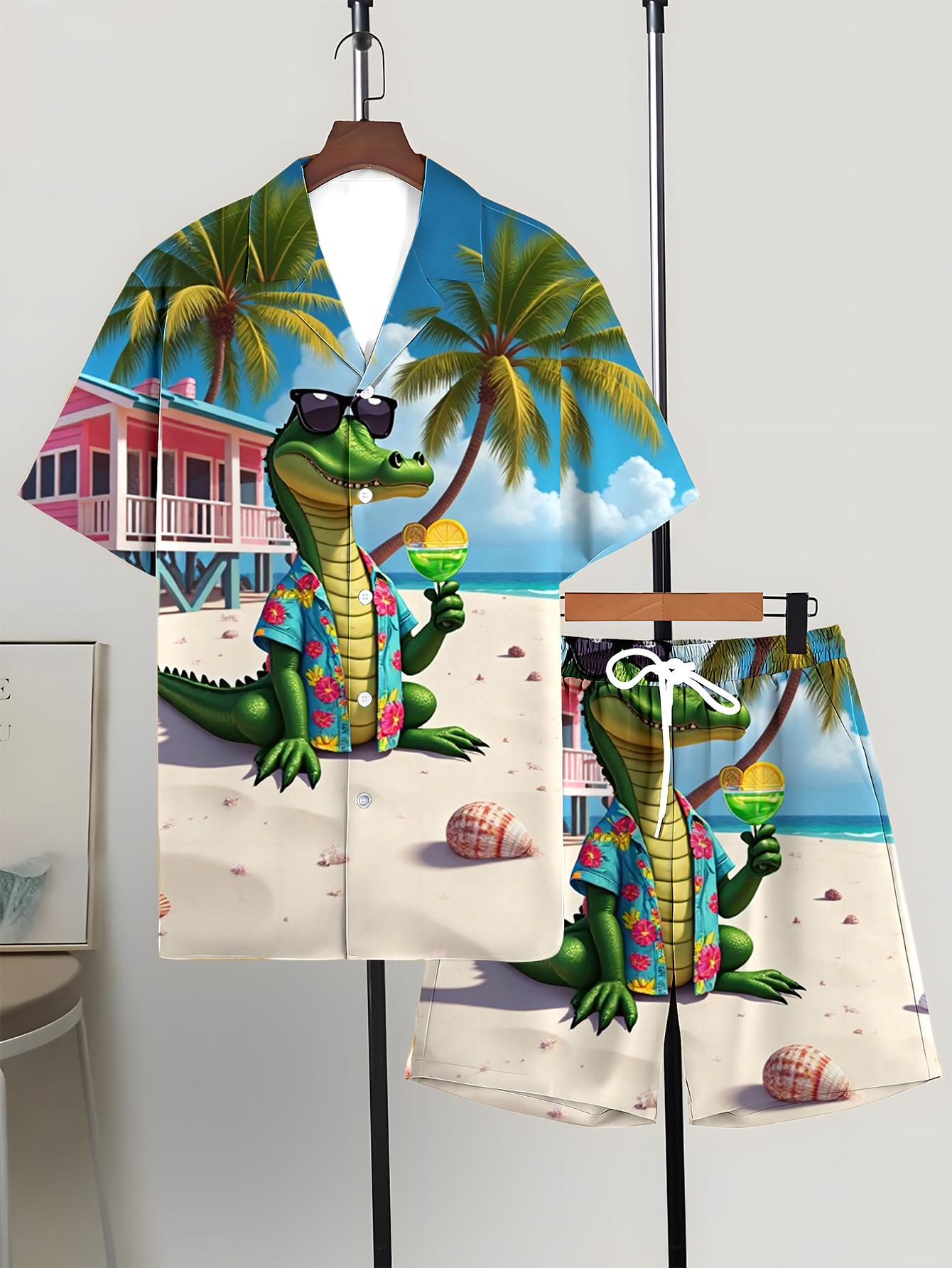 Conjuntos de Camisa para Hombr - Summer Clothing Drip reseña y precio
