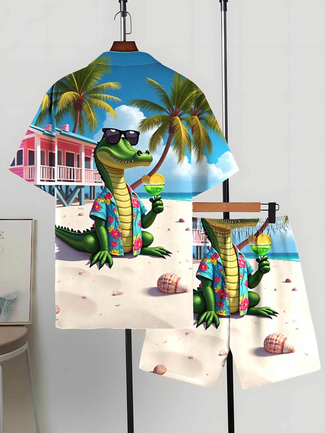 Conjuntos de Camisa para Hombr - Summer Clothing Drip reseña y precio