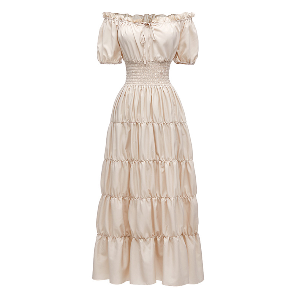 Vestido largo Retro Medieval r - Summer Renaissance Clothing reseña y precio