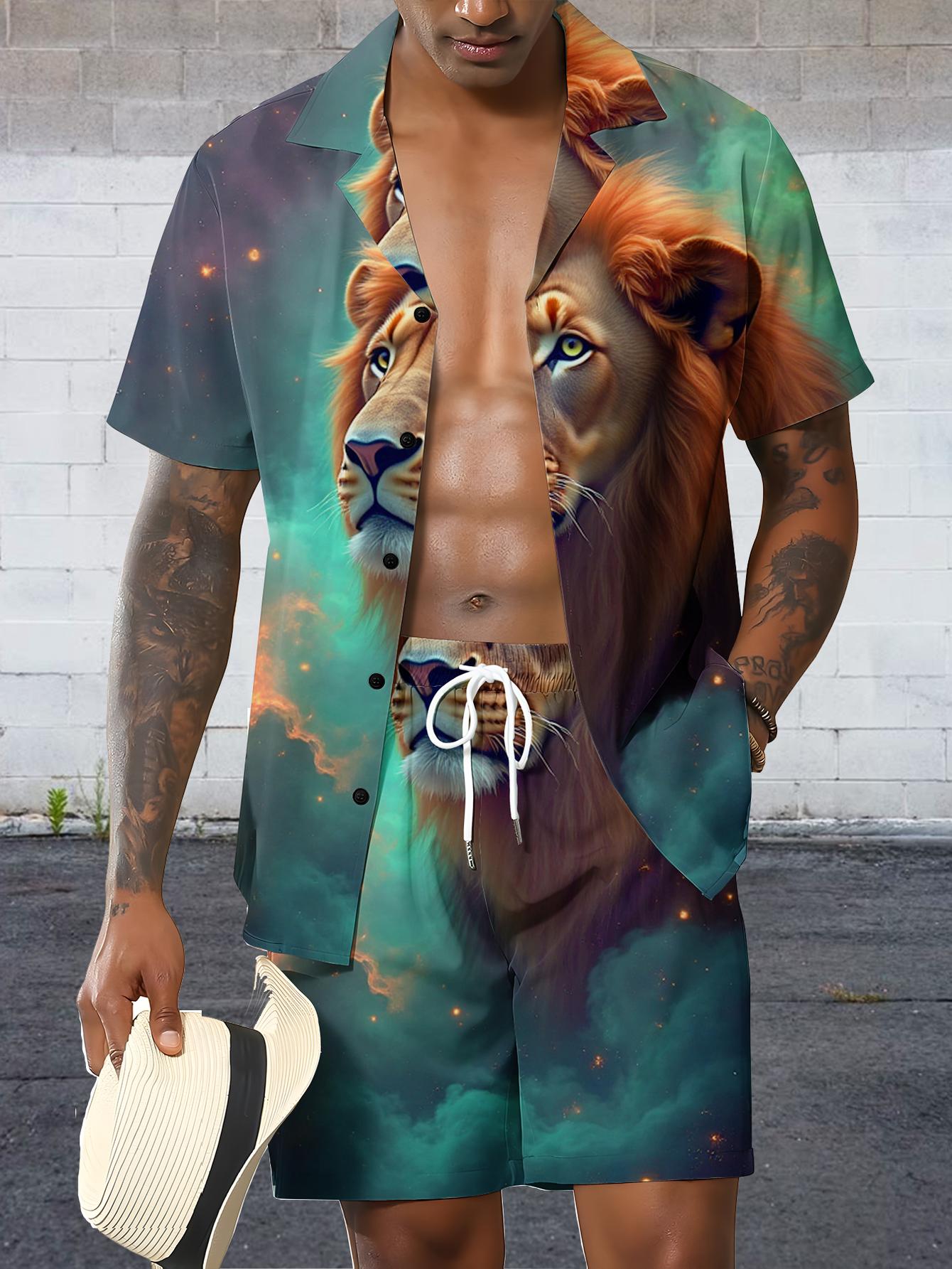 Conjuntos de Camisa para Hombr - Summer Clothing Drip reseña y precio