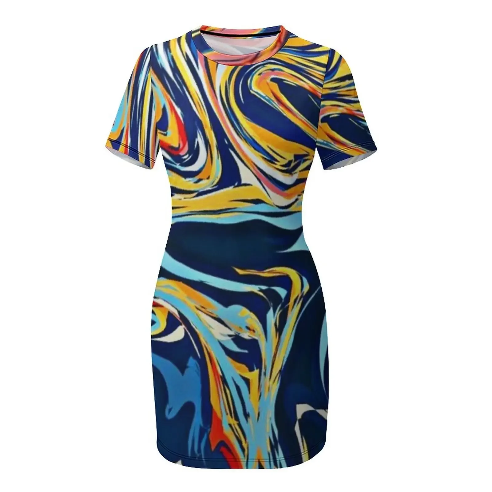 Vestido de manga corta Trippy  - Summer Clothing Drip reseña y precio