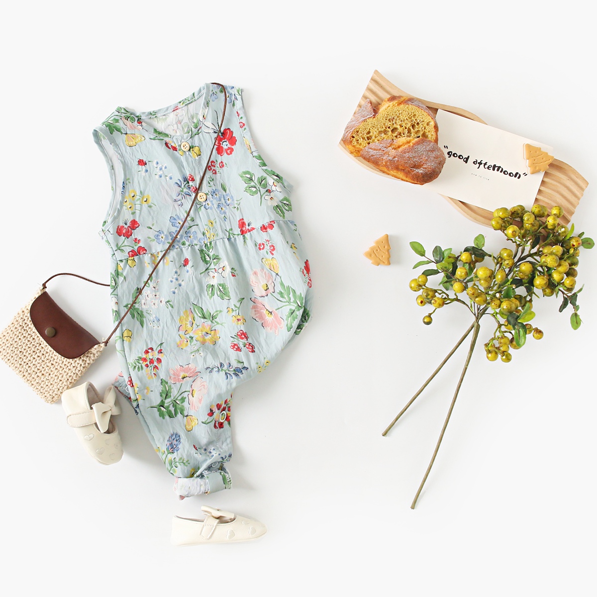 Monos con estampado de flores  - Summer Clothing Drawing reseña y precio