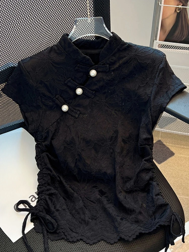 Camisas de estilo chino con cu - Summer Clothing Drawing reseña y precio