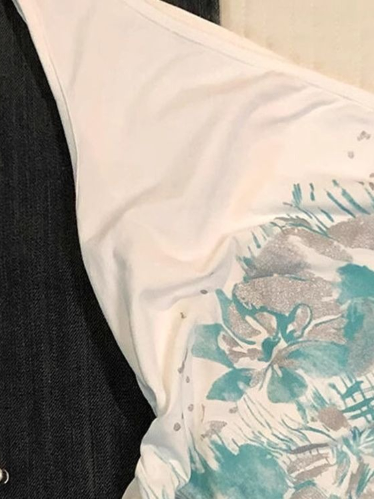 Y2k-camisetas sin mangas con c - Summer Clothing Drawing reseña y precio