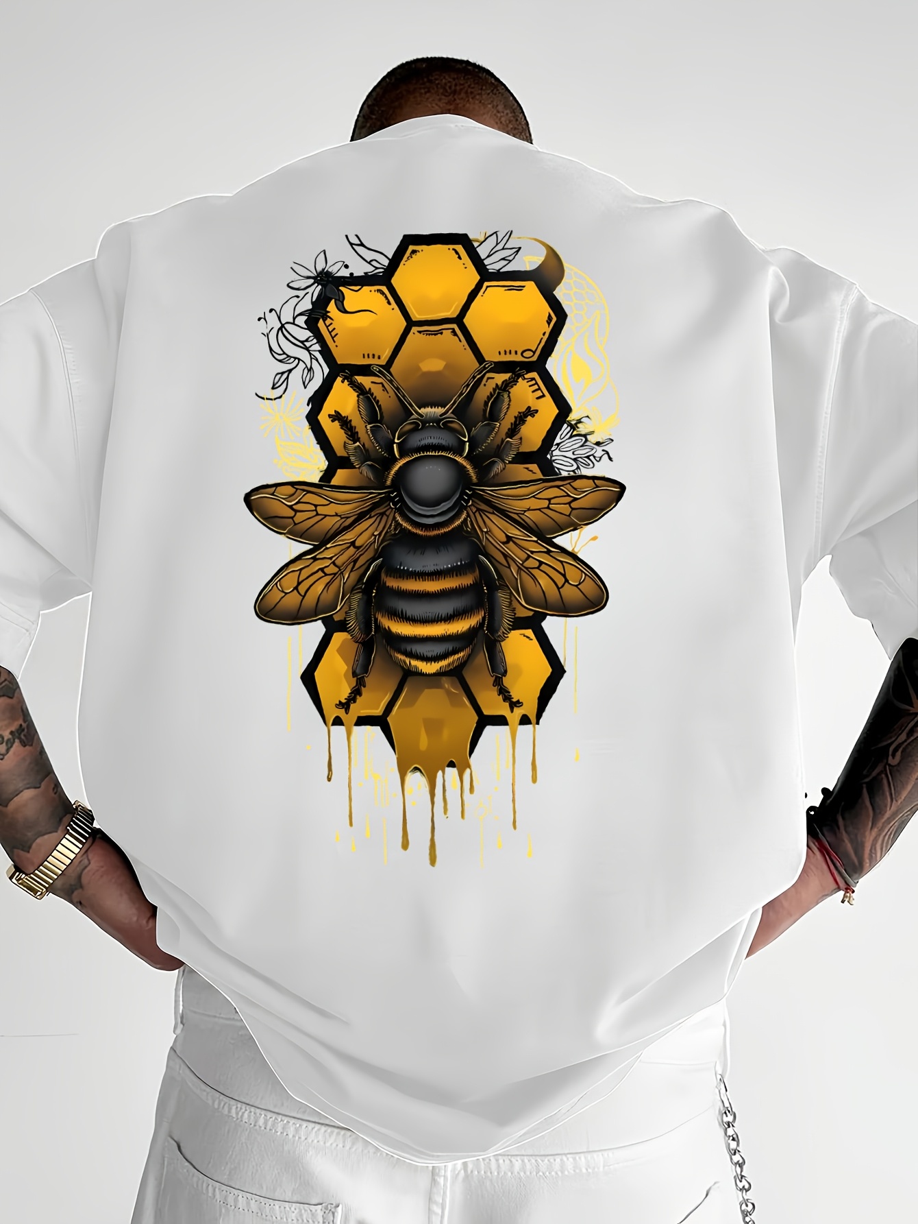 Camiseta con estampado de abej - Summer Clothing Drip reseña y precio