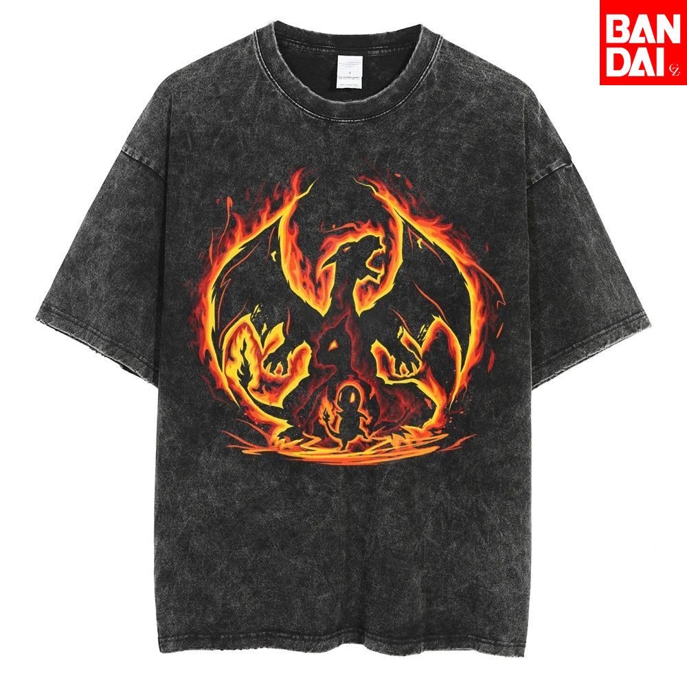 Camiseta de Pokémon Charizard  - Vintage Summer Clothing Men reseña y precio