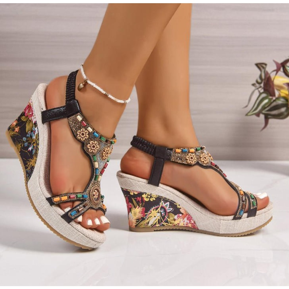 Sandalias de Plataforma con Cu - Summer Clothing Plus Size reseña y precio