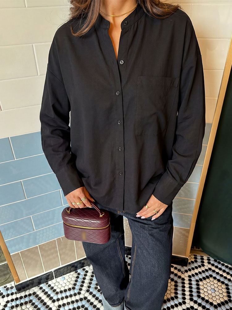 Camisa Negra Minimalista con C - Summer Days Clothing reseña y precio