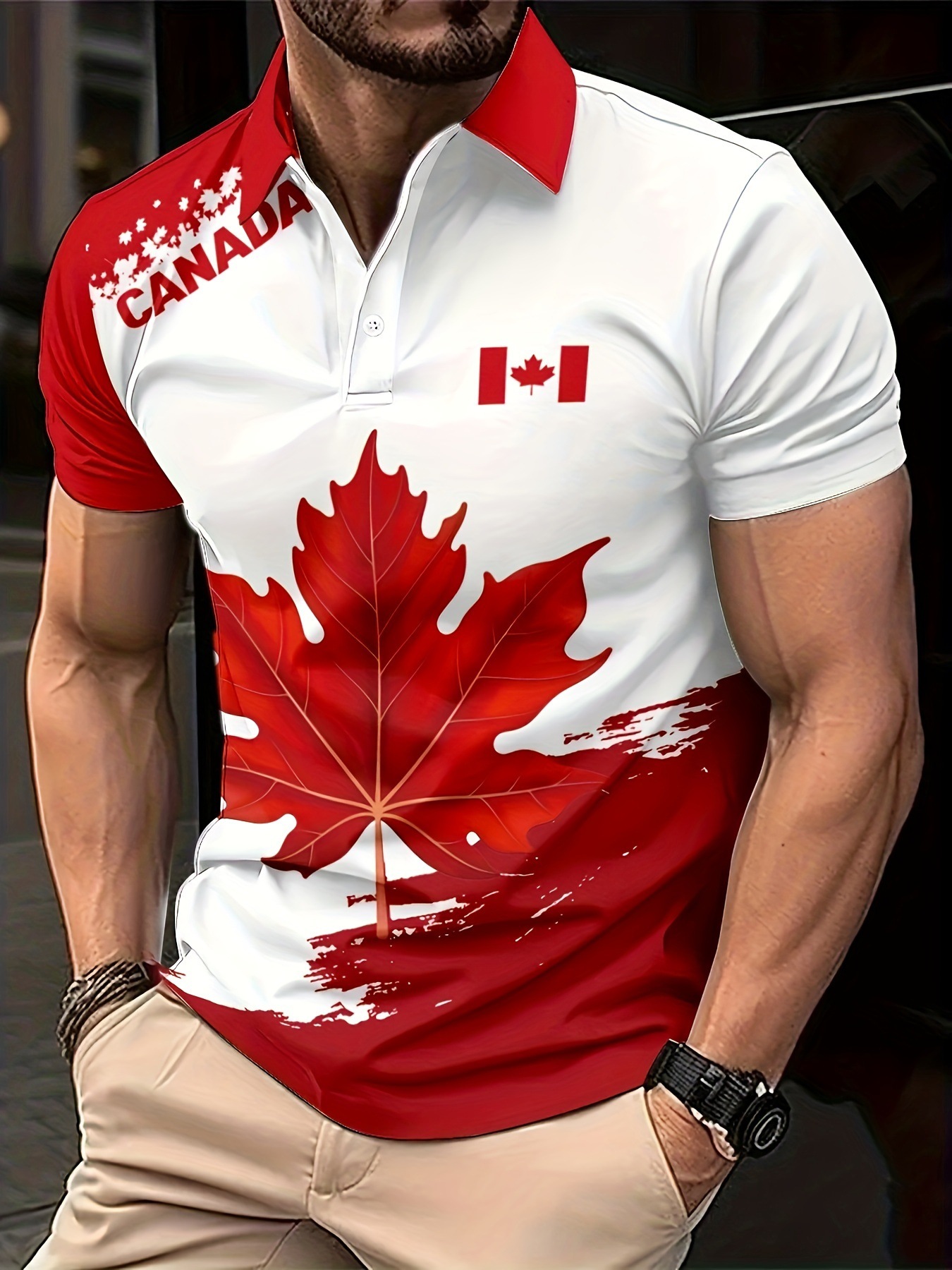 Camisetas Polo de Moda con Est - Summer Clothing Canada reseña y precio