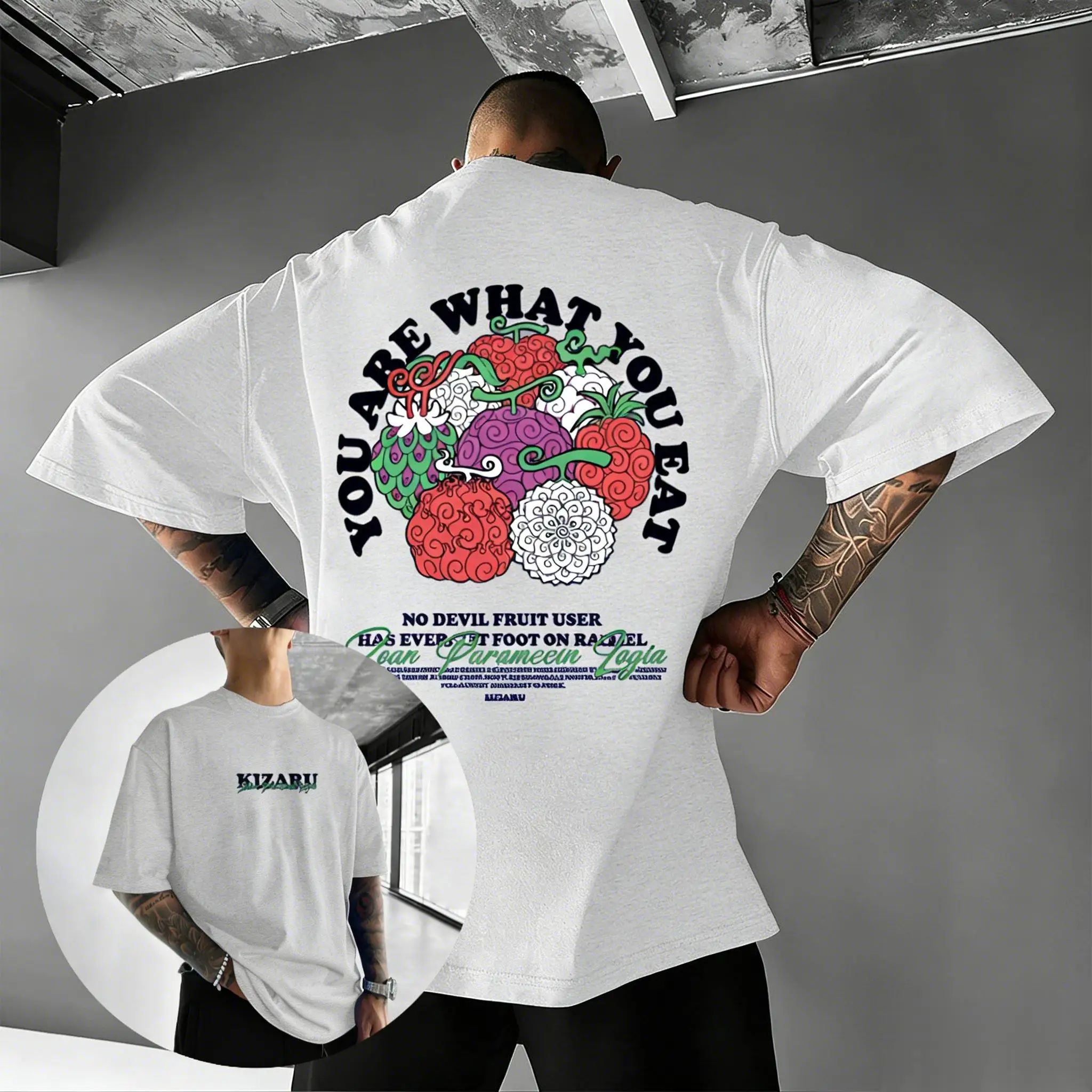 Camiseta con gráfico de fruta  - Vintage Summer Clothing Men reseña y precio