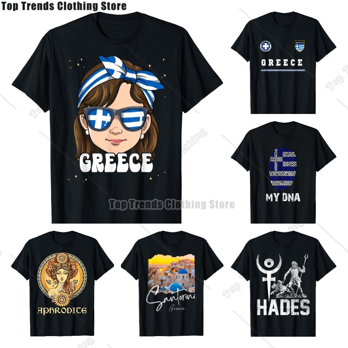 Camiseta Vintage de algodón pa - Summer Clothing For Greece reseña y precio