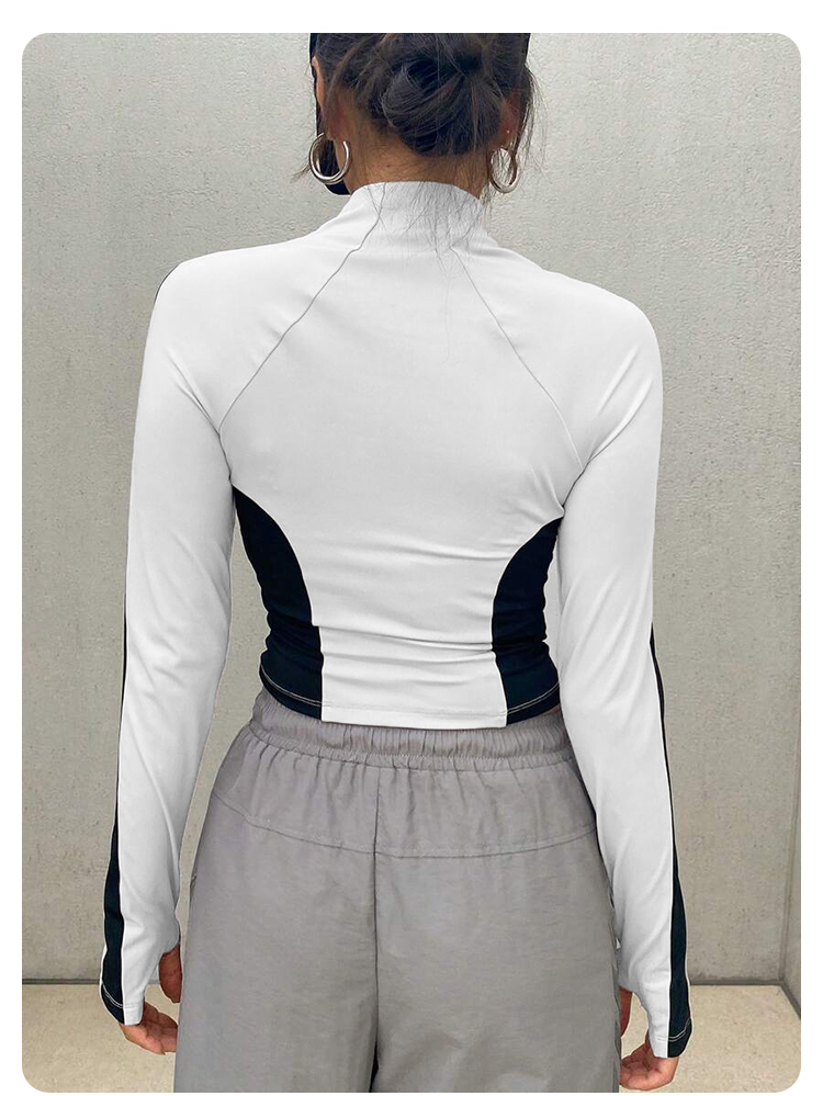 Chaqueta de yoga con cuello al - Summer Knit Clothing reseña y precio