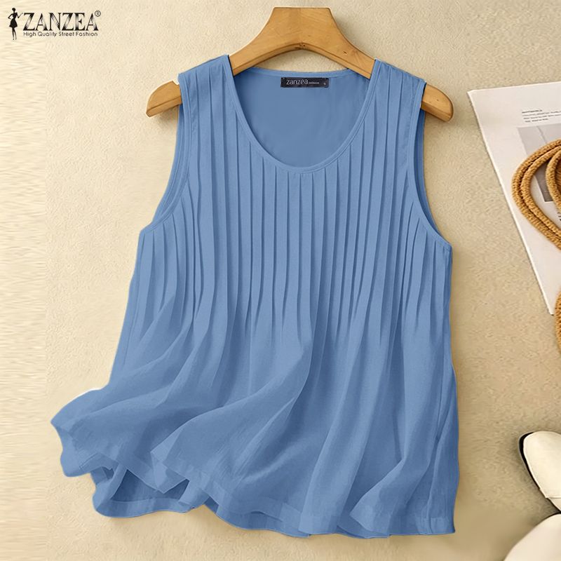 ZANZEA Camiseta sin mangas de  - Summer Clothing For A Beach reseña y precio