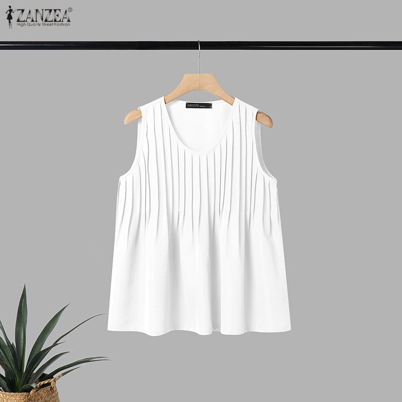 ZANZEA Camiseta sin mangas de  - Summer Clothing For A Beach reseña y precio