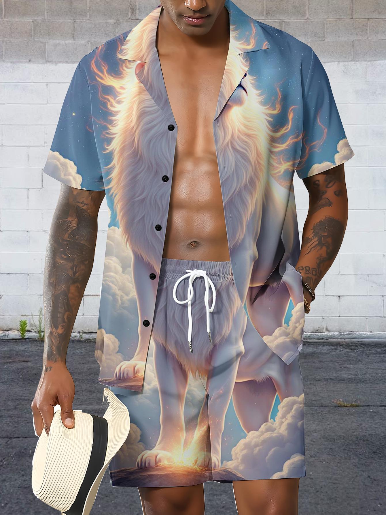 Conjuntos de Camiseta para Hom - Summer Clothing Drip reseña y precio
