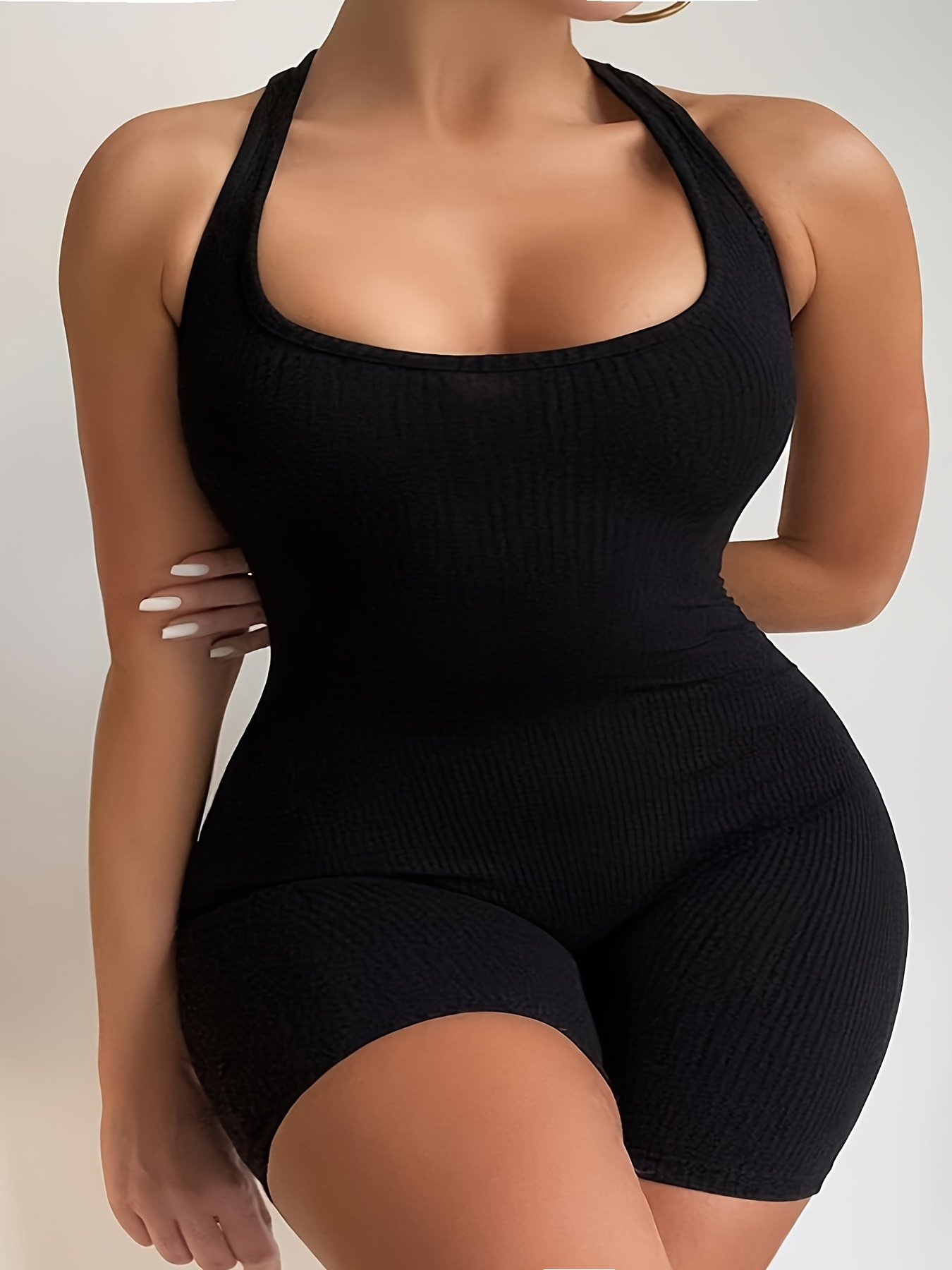 Mono deportivo negro Con cuell - Summer Clothing Plus Size reseña y precio