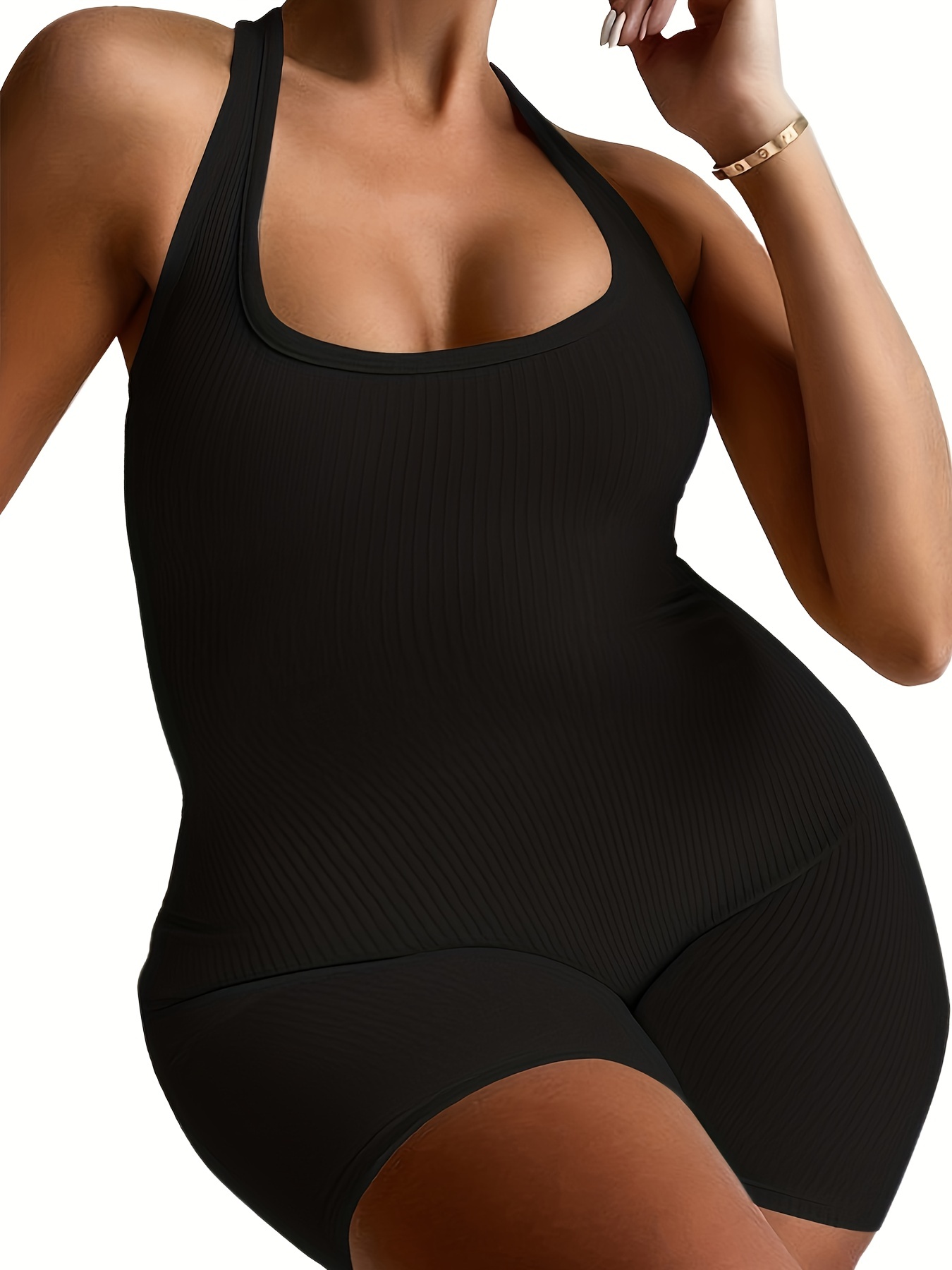 Mono deportivo negro Con cuell - Summer Clothing Plus Size reseña y precio