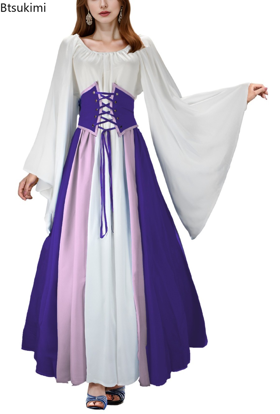 Nuevo Vestido Medieval Gótico  - Summer Renaissance Clothing reseña y precio