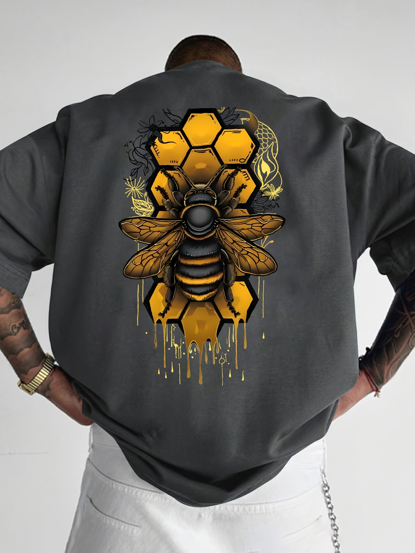 Camiseta de hombre 100% algodó - Summer Clothing Drip reseña y precio