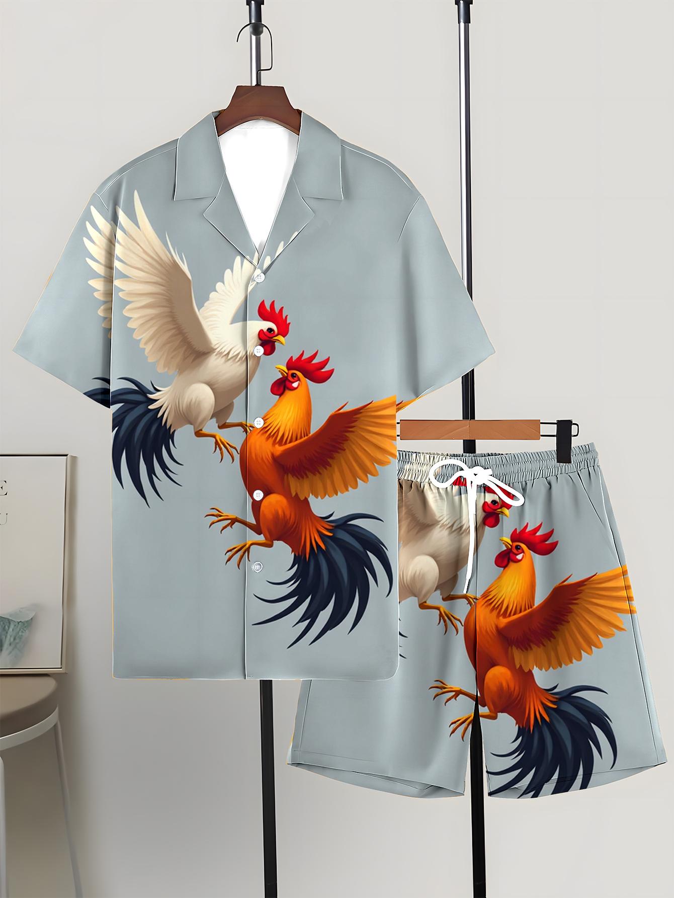 Conjuntos de Camisa para Hombr - Summer Clothing Drip reseña y precio