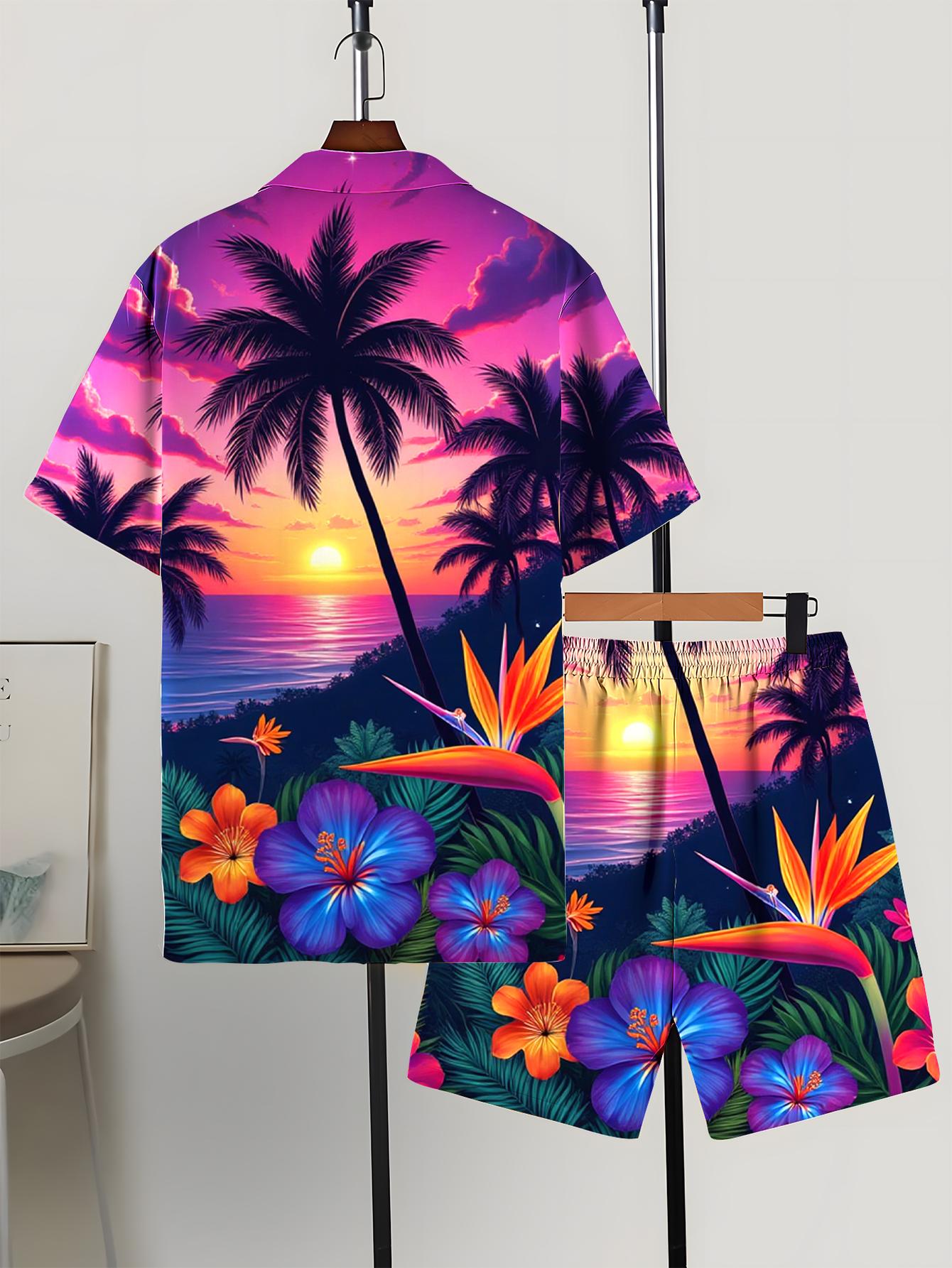 Conjuntos de Camisa para Hombr - Summer Clothing Drip reseña y precio