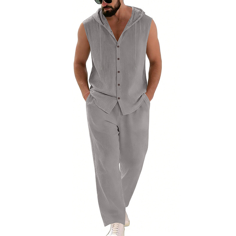 Conjunto de suéter con capucha - Summer Clothing Men reseña y precio