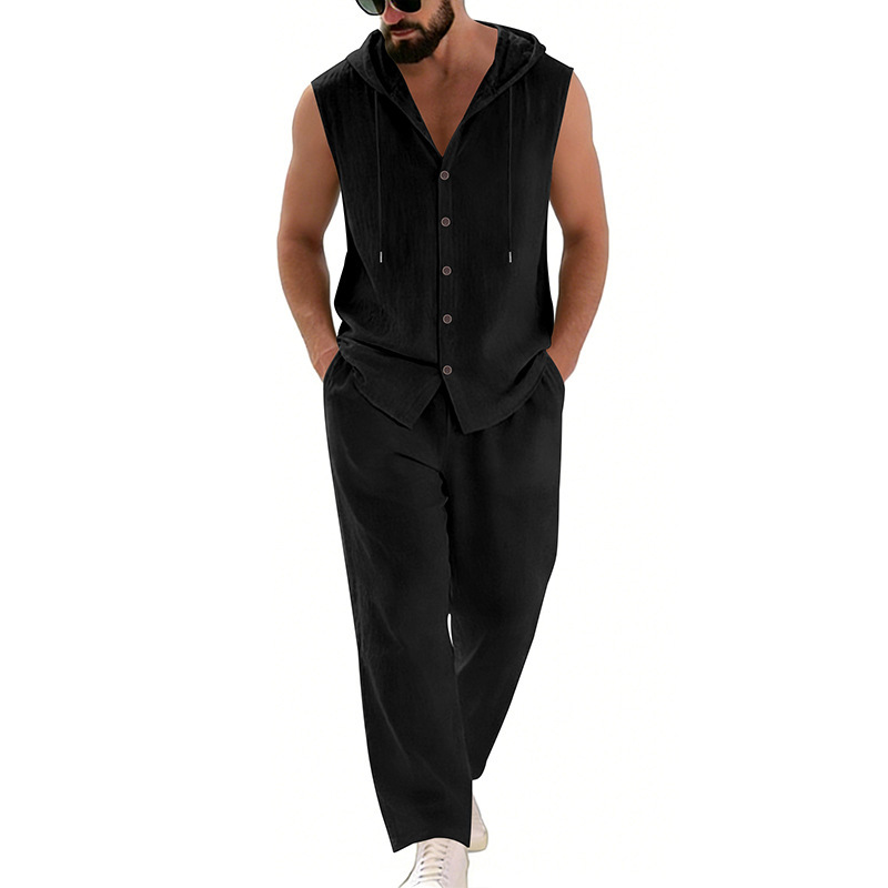 Conjunto de suéter con capucha - Summer Clothing Men reseña y precio