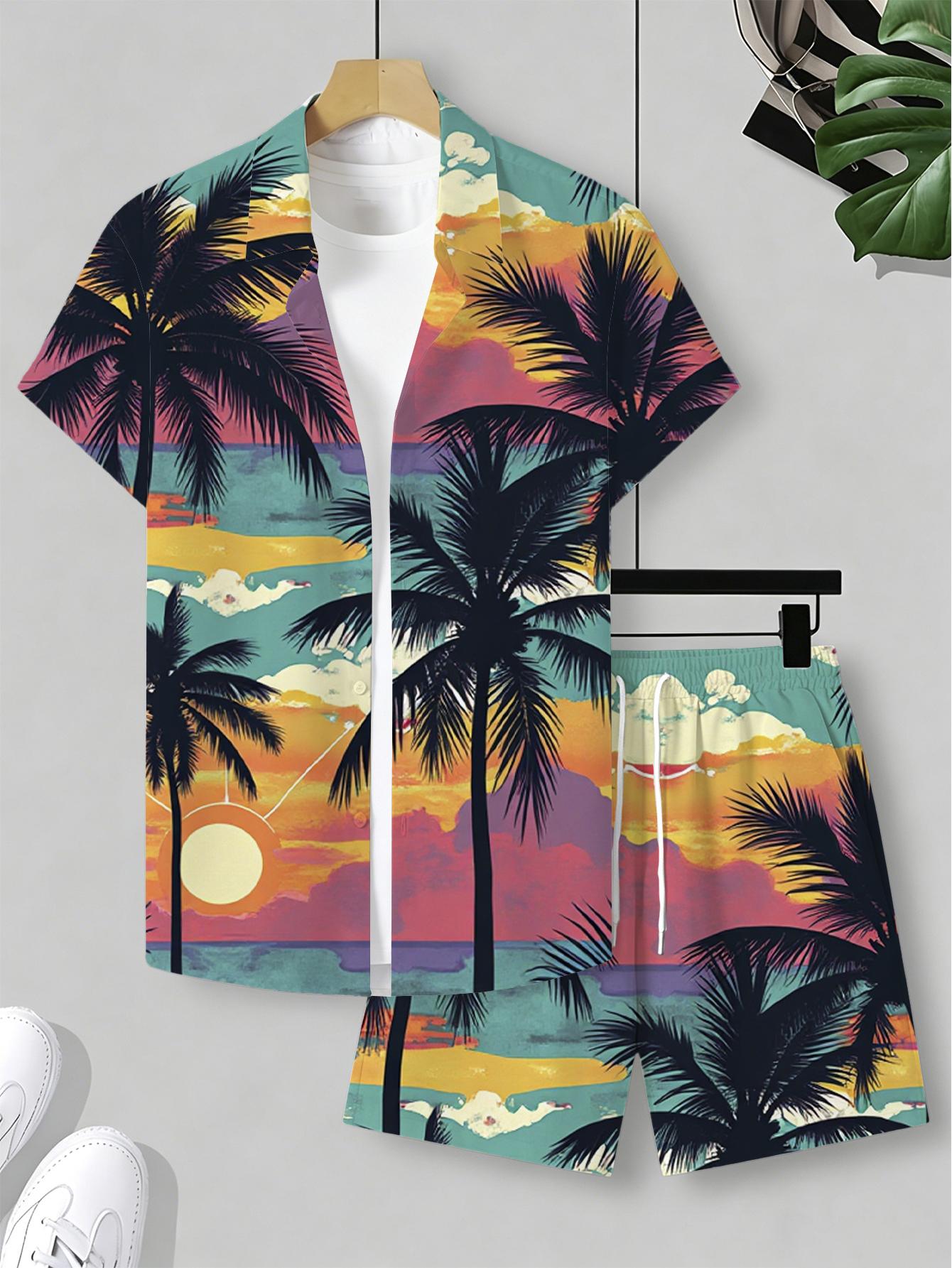 Conjuntos de Camisa para Hombr - Summer Clothing Drip reseña y precio