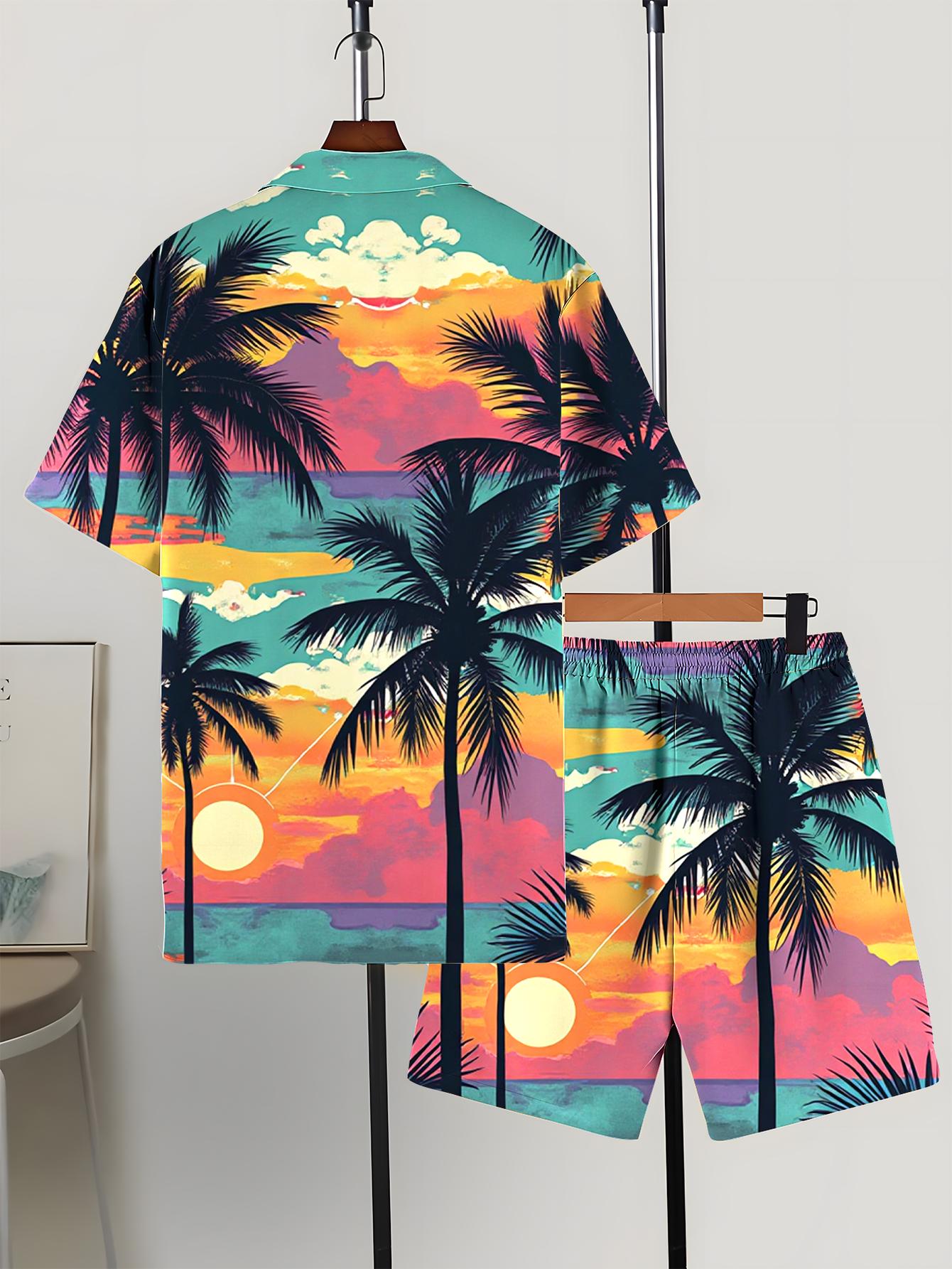 Conjuntos de Camisa para Hombr - Summer Clothing Drip reseña y precio