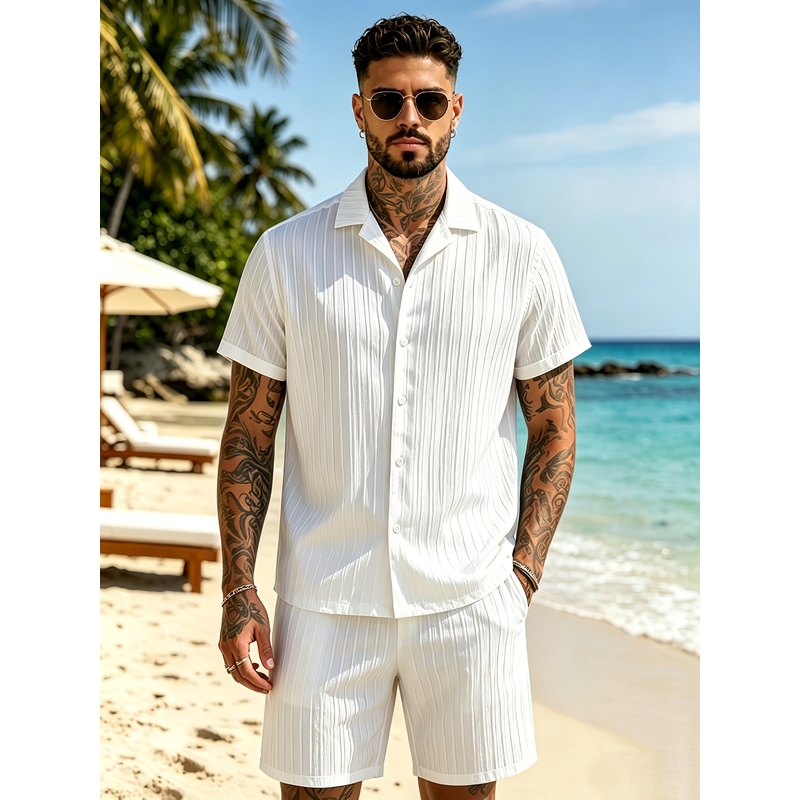 Conjunto de traje informal de  - Summer Knit Clothing reseña y precio