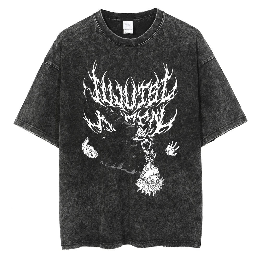 Camiseta Oversize Negra para H - Vintage Summer Clothing Men reseña y precio