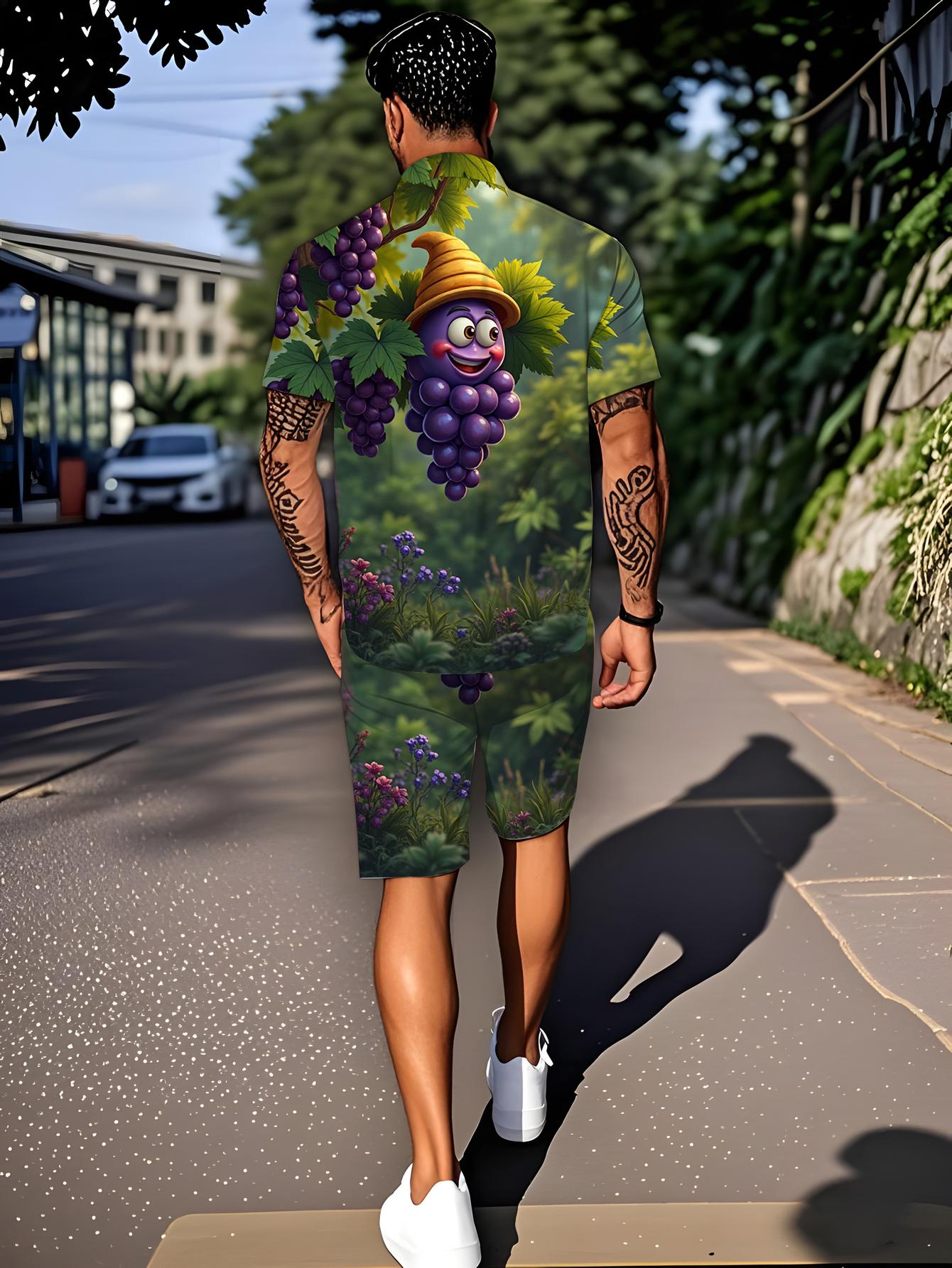 Conjuntos de Camisa para Hombr - Summer Clothing Drip reseña y precio