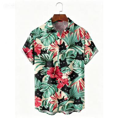 Camisa Hawaiana con Estampado  - Summer Clothing For A Beach reseña y precio