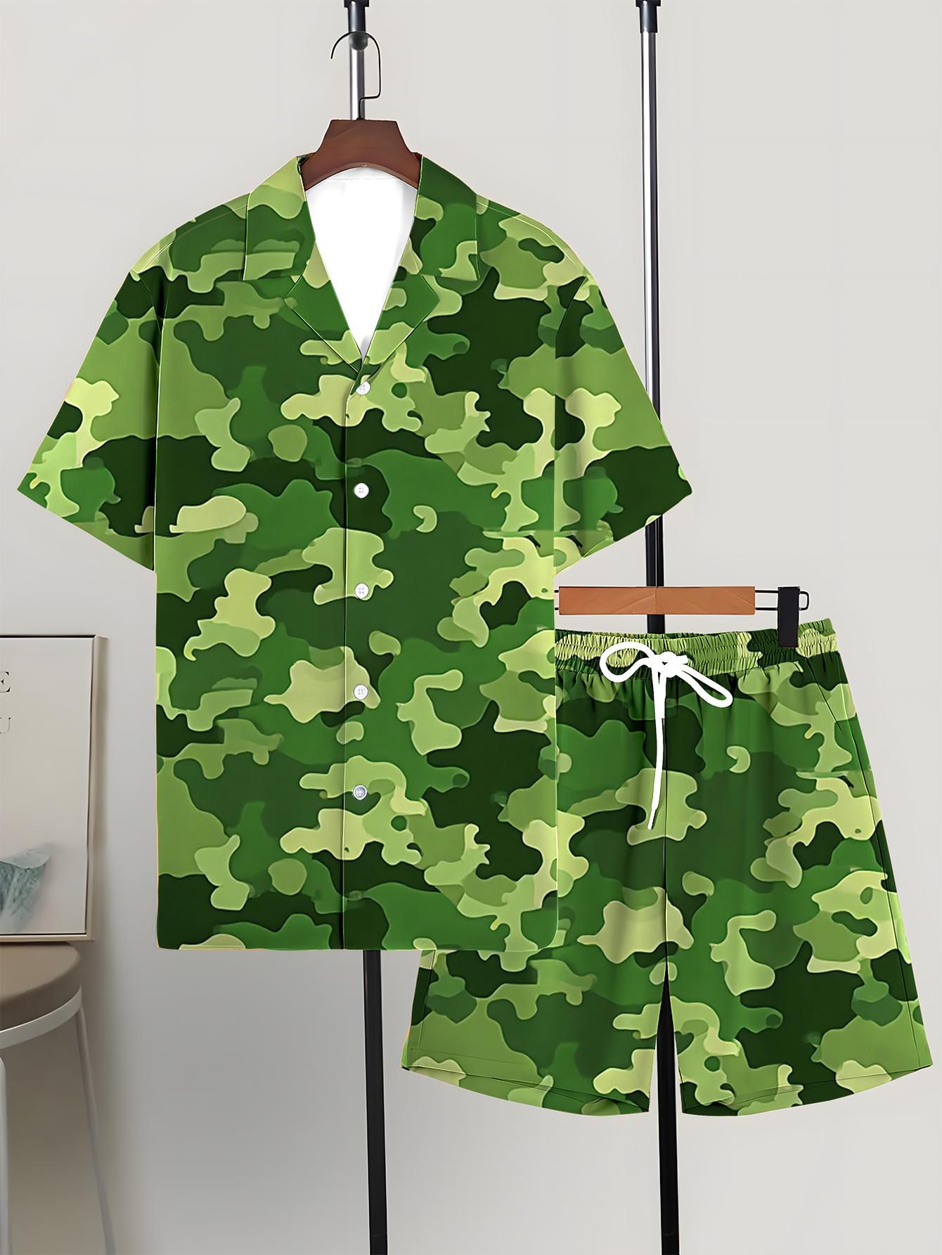 Conjuntos de Camisa para Hombr - Summer Clothing Drip reseña y precio